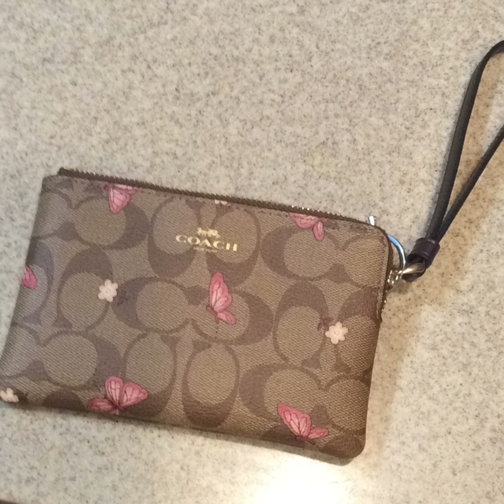 ZIP WRISTLET CANVAS WITH BUTTERFLY PRINT